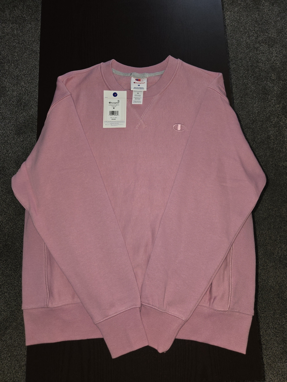Champion Women's Crewneck Sweatshirt in Dusty Pink